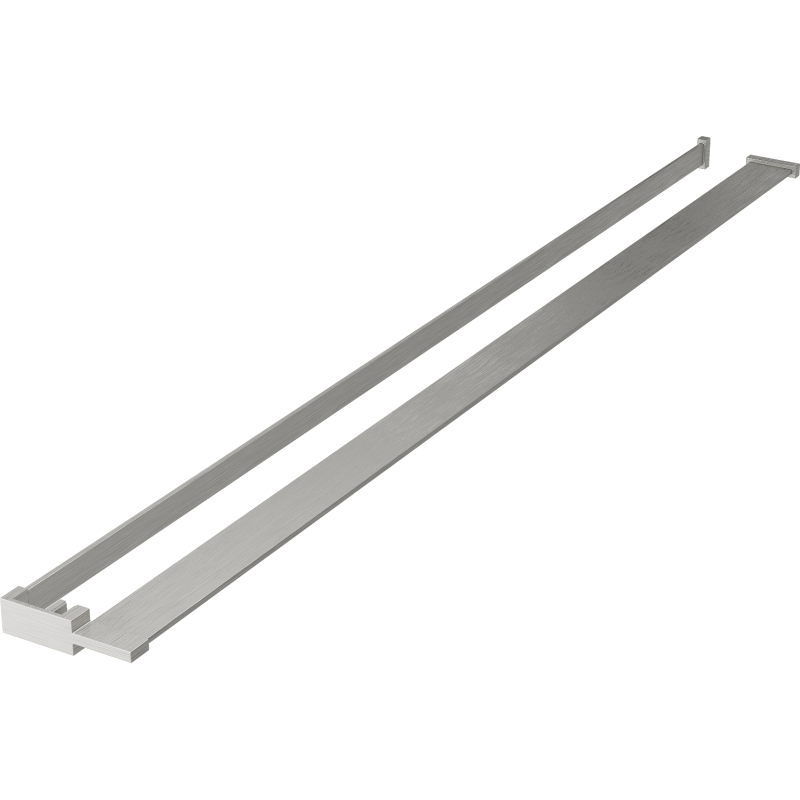 Mexen plaukts dušas sieniņai ar dvieļu sliedi, matēts niķelis - 800-02-97