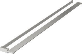 Mexen Regal fir d'Duschmauer mat engem Reling fir Handdicher, gebierste Nickel - 800-02-97