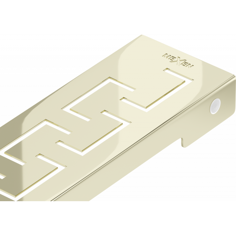 Mexen Flat M15 máscara para ralo linear 90 cm, dourada - 1524090