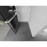 Mexen Kioto+ L Shower Wall with Shelf Walk-in 110 x 200 cm, Black Pattern, White - 800-110-123-20-78
