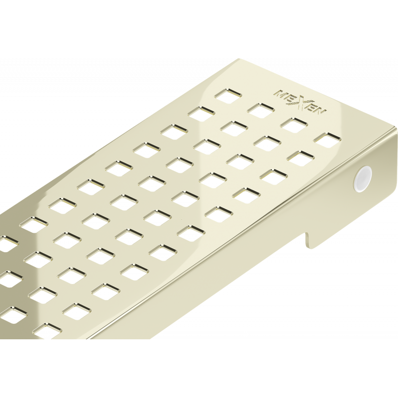 Mexen Flat M08 máscara para ralo linear 100 cm, dourada - 1525100
