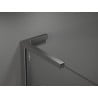 Mexen Kioto+ L paroi de douche avec étagère Walk-in 70 x 200 cm, motif noir, gun metal - 800-070-123-95-78