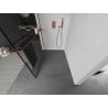 Mexen Kioto+ L Duschwand mit Ablage Walk-in 90 x 200 cm, schwarzes Muster, roségold - 800-090-123-60-78