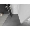 Mexen Kioto+ L paroi de douche avec étagère Walk-in 90 x 200 cm, motif noir, blanc - 800-090-123-20-77