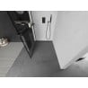 Mexen Kioto+ L Duschwand mit Regal Walk-in 110 x 200 cm, Schwarzes Gitter, Schwarz - 800-110-123-70-77