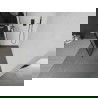 Mexen Kioto+ L Duschwand mit Regal Walk-in 100 x 200 cm, schwarzes Gitter, gebürstet in Gun Gray - 800-100-123-66-77