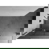 Mexen Kioto+ L Duschwand mit Ablage Walk-in 120 x 200 cm, schwarzes Gitter, gebürstet Gun Gray - 800-120-123-66-77