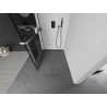 Mexen Kioto+ L dušisein koos Walk-in riiuliga 120 x 200 cm, must ruudustik, gun metal - 800-120-123-95-77