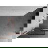 Mexen Kioto+ L Duschwand mit Ablage Walk-in 80 x 200 cm, schwarzes Gitter, gebürstetes Kupfer - 800-080-123-65-77