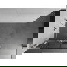 Mexen Kioto+ L Duschwand mit Regaleinheit Walk-in 100 x 200 cm, schwarzes Gitter, gebürsteter Nickel - 800-100-123-97-77
