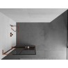 Mexen Kioto+ L dušisein riiuliga Walk-in 80 x 200 cm, must ruudustik, roosa kuld - 800-080-123-60-77