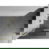 Mexen Kioto+ L Duschwand mit Ablage Walk-in 70 x 200 cm, schwarzes Gitter, gold gebürstet - 800-070-123-55-77