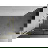 Mexen Kioto+ L Duschwand mit Ablage Walk-in 120 x 200 cm, schwarzes Gitter, gold gebürstet - 800-120-123-55-77