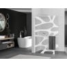Mexen Kioto+ L paroi de douche avec étagère Walk-in 80 x 200 cm, motif blanc, blanc - 800-080-123-20-97