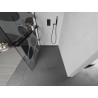 Mexen Kioto+ L dušisein riiuliga Walk-in 90 x 200 cm, valge laine, must - 800-090-123-70-97