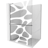 Mexen Kioto+ L dušisein koos Walk-in riiuliga 100 x 200 cm, valge laine, gun metal - 800-100-123-95-97