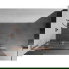 Mexen Kioto+ L Duschwand mit Regal Walk-in 70 x 200 cm, weiße Welle, gebürstetes Kupfer - 800-070-123-65-97