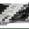 Mexen Kioto+ L douchewand met plank Walk-in 90 x 200 cm, witte golf, geborsteld koper - 800-090-123-65-97