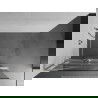 Mexen Kioto+ L Duschwand mit Ablage Walk-in 110 x 200 cm, weiße Welle, gebürsteter Nickel - 800-110-123-97-97