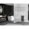 Mexen Kioto+ L dušisein riiuliga Walk-in 70 x 200 cm, valge muster, kroom - 800-070-123-01-85
