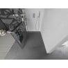 Mexen Kioto+ L Duschwand mit Regalfach Walk-in 80 x 200 cm, weißes Muster, Chrom - 800-080-123-01-85
