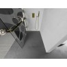 Mexen Kioto+ L dušisein riiuliga Walk-in 90 x 200 cm, valge laine, kuldne - 800-090-123-50-97
