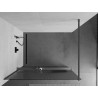 Mexen Kioto+ dušisein riiuliga Walk-in 80 x 200 cm, triibud, gun metal - 800-080-121-95-09