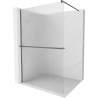 Mexen Kioto+ Duschwand mit Walk-in-Regal 110 x 200 cm, klar, gun metal - 800-110-121-95-09