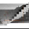 Mexen Kioto+ Duschwand mit Ablage Walk-in 70 x 200 cm, klar, gebürstetes Kupfer - 800-070-121-65-09