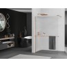 Mexen Kioto+ dušisein riiuliga Walk-in 80 x 200 cm, triibuline, harjatud vask - 800-080-121-65-09