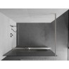 Mexen Kioto+ dušiseina riiuliga Walk-in 100 x 200 cm, triibuline, harjatud nikkel - 800-100-121-97-09