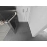 Mexen Kioto+ Duschwand mit Walk-in Regale 140 x 200 cm, klar, gebürstetes Nickel - 800-140-121-97-09