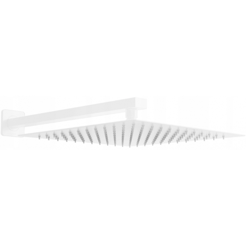 Mexen Slim pomme de douche 30 x 30 cm avec bras de douche, blanc - 79130112-20