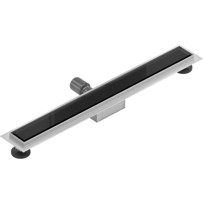 Mexen Flat MGB lineaarne äravool 50 cm, must klaas - 1026050-15