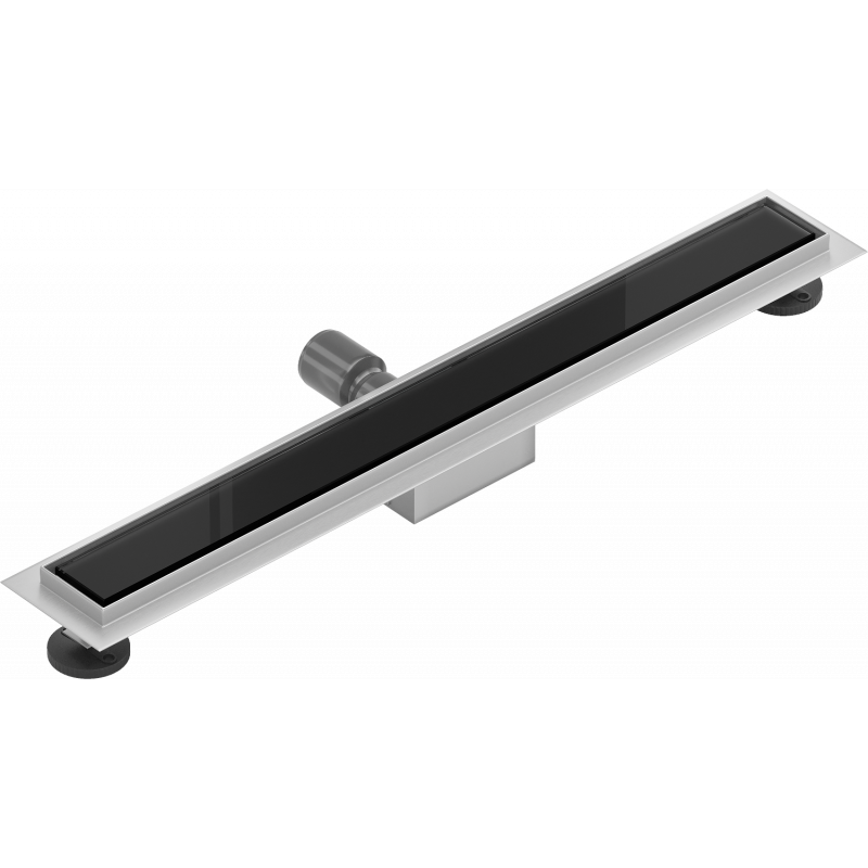 Mexen Flat MGB odpływ liniowy 50 cm, czarne szkło - 1026050-15