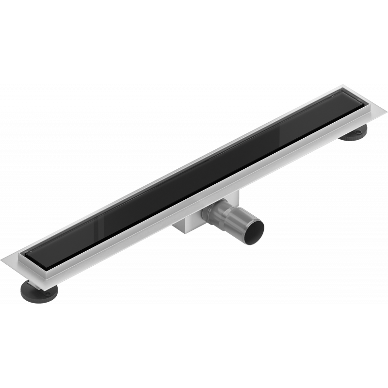 Mexen Flat MGB odpływ liniowy 50 cm, czarne szkło - 1026050-15