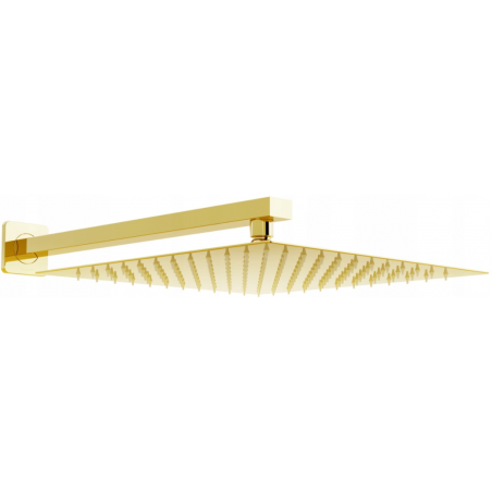 Mexen Slim Regendusche 30 x 30 cm mit Duscharm, gold - 79130112-50