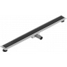 Mexen Flat MGB Linienablauf 80 cm, schwarzes Glas - 1026080-15
