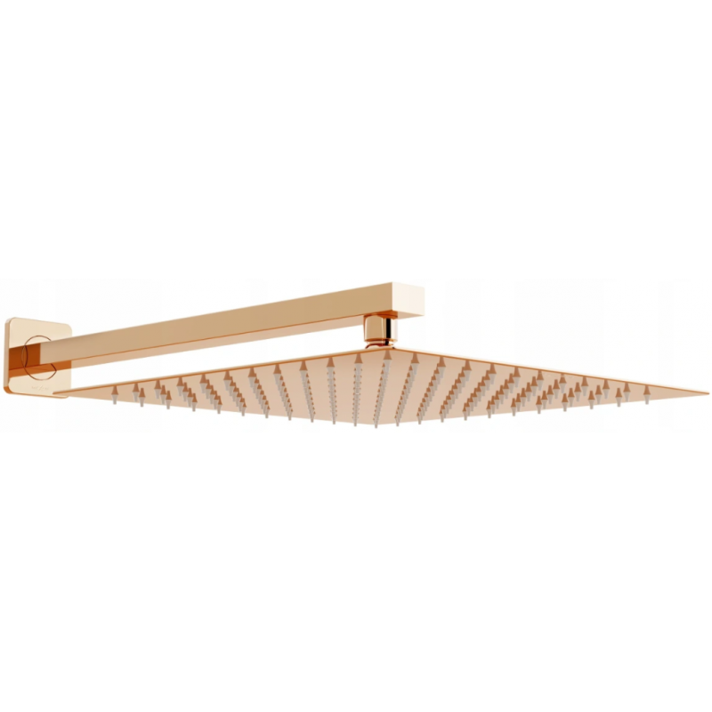 Mexen Slim regendouche 30 x 30 cm met douchearm, roze goud - 79130112-60