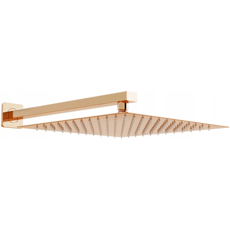Mexen Slim tuš 30 x 30 cm s tuš ručkom, ružičasto zlato - 79130112-60