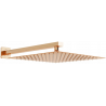 Mexen Slim chuveiro 30 x 30 cm com braço de chuveiro, ouro rosa - 79130112-60