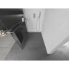 Mexen Kioto+ L duðiseina riiuliga Walk-in 80 x 200 cm, triibud, kroom - 800-080-123-01-09