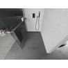 Mexen Kioto+ L dušisein koos riiuliga Walk-in 80 x 200 cm, triibuline, gun metal - 800-080-123-95-09