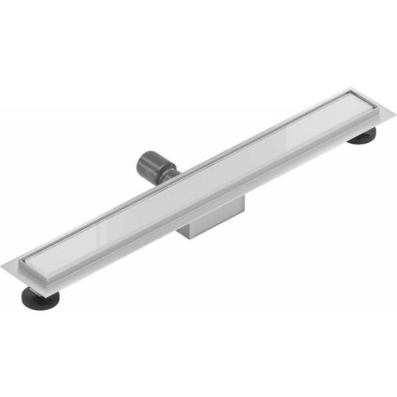 Mexen Flat MGW odpływ liniowy 70 cm, białe szkło - 1027070-15