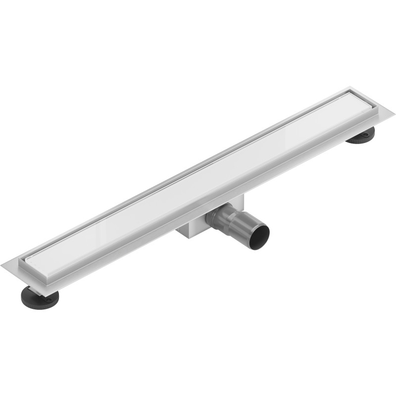 Mexen Flat MGW jooneline äravool 70 cm, valge klaas - 1027070-15