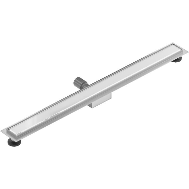 Mexen Flat MGW linearni odvod 80 cm, bijelo staklo - 1027080-15