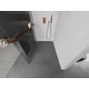 Mexen Kioto+ L Duschwand mit Regal Walk-in 100 x 200 cm, transparent, roségold - 800-100-123-60-09