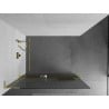 Mexen Kioto+ L dušisein riiuliga Walk-in 80 x 200 cm, triibuline, kuldne - 800-080-123-50-09