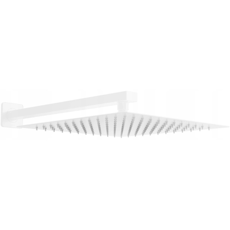 Mexen Slim deszczownica 25 x 25 cm z ramieniem prysznicowym, biała - 79125112-20
