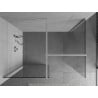 Mexen Kioto Duschwand Walk-in 85 x 80 cm, transparent, chrom - 800-085-202-01-00-080